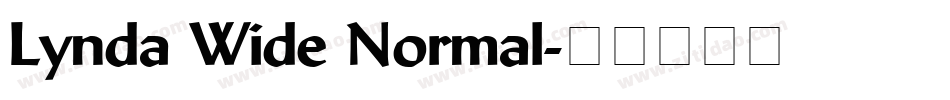 Lynda Wide Normal字体转换